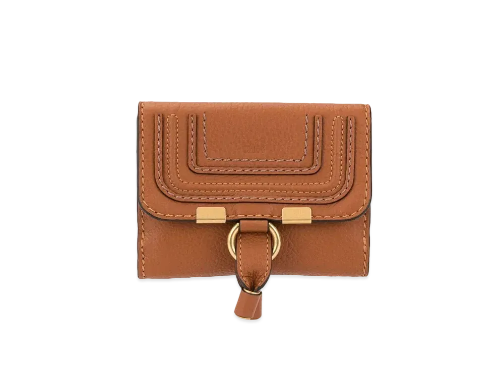 Chloe Women's Marcie Square Wallet For In Grained Calfskin "Tan"