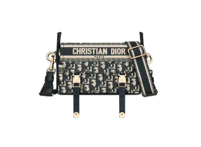 Dior Camp Small Bags Oblique Embroidery "Blue"