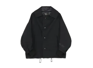 Yohji Yamamoto Y's NYLON CHINO CLOTH MIDDLE COAT "Black"