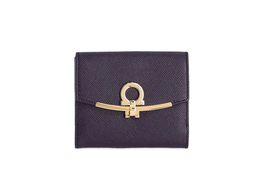 Salvatore Ferragamo Bi-Fold Wallet "Deep Purple"