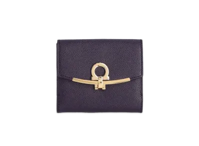 Salvatore Ferragamo Bi-Fold Wallet "Deep Purple"