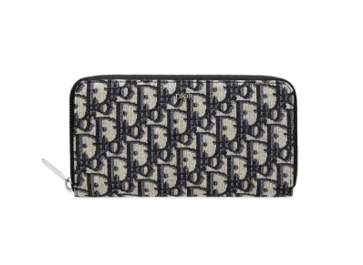 Dior Long Zip Wallet Dior Oblique Jacquard "Beige"
