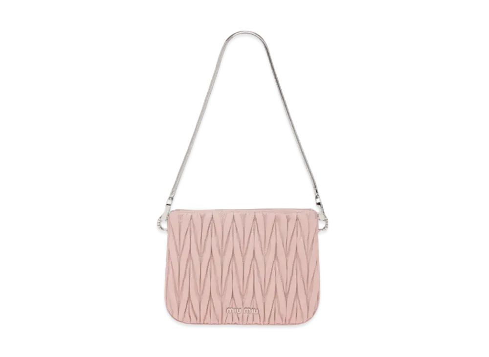 MIU MIU Miu Sashimaterassenapa Leather Handbag "Opal"