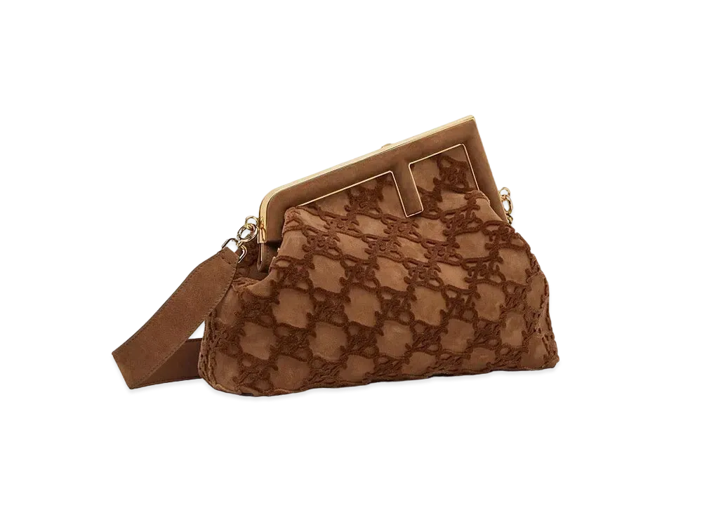 FENDI First Medium Leather "Brown"
