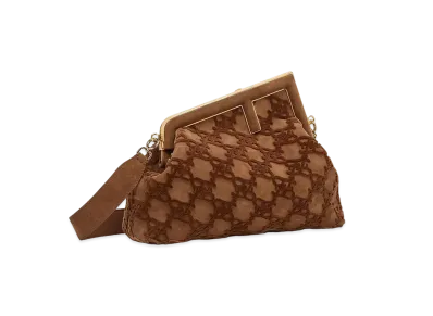 FENDI First Medium Leather "Brown"