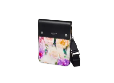 JIMMY CHOO KIMI MESSANGER Seasonal Printed Nylon Bag "Blossom"