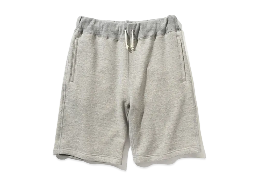 THE REAL McCOY'S 9oz. LOOPWHEEL SWEATSHORTS "Gray"
