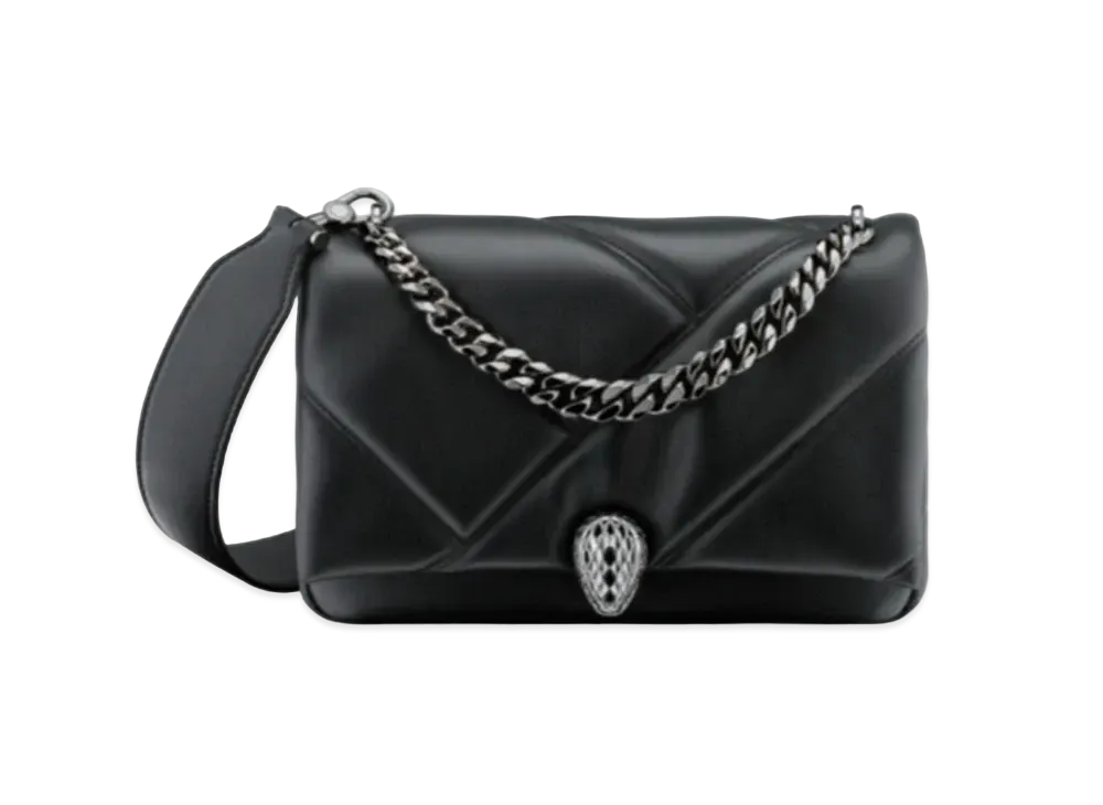 BVLGARI Serpenti Cabochon Crossbody Bag "Black"