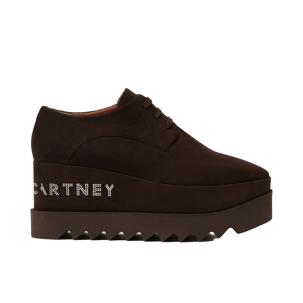 STELLA McCARTNEY Women's Logo Elyse Platform "Brown"
