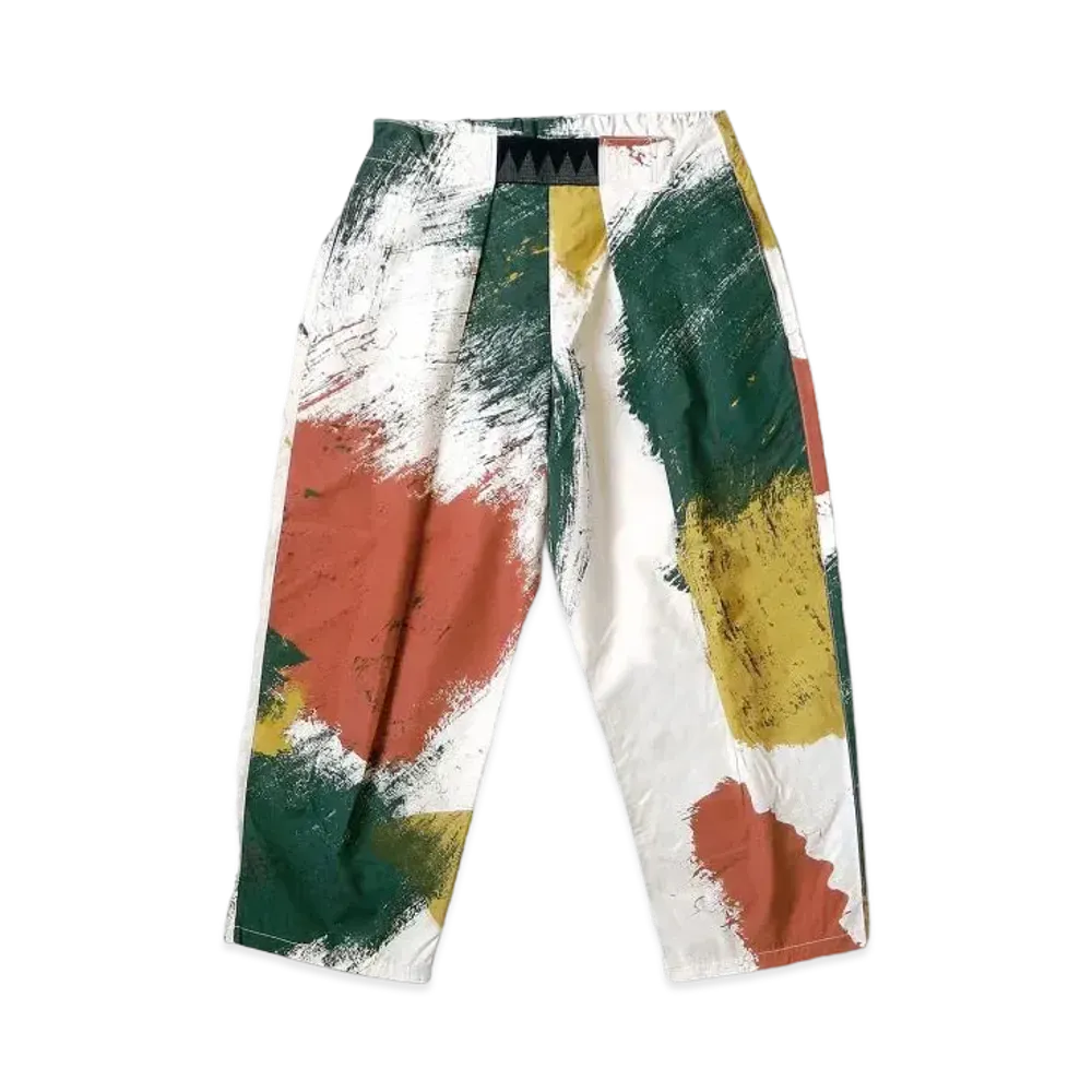 KAPITAL Taffeta Brush Camo Easy Beach Pants "Kinari"