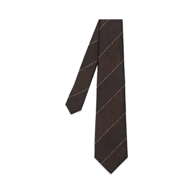 Paul Smith Multicolor Code Regimental Tie "DarkBrown"