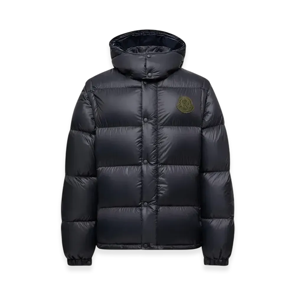 MONCLER Cyclone 2-in-1 Hooded Short Down Jacket "Dark Blue"