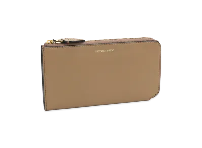 Burberry L-Zip Continental Wallet "Light Camel"