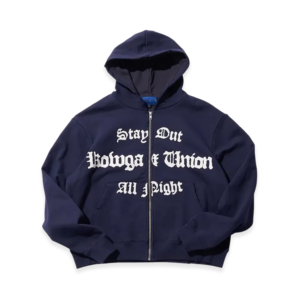 UNION x KOWGA Fade Zip Hoodie "Navy"