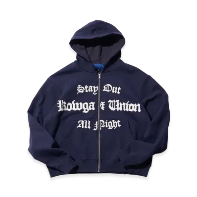 UNION x KOWGA Fade Zip Hoodie "Navy"