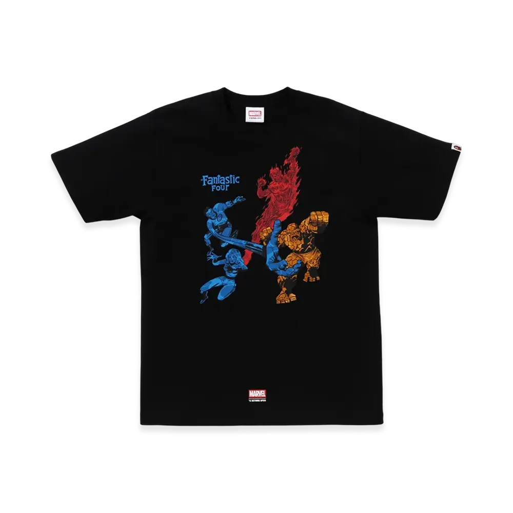 A BATHING APE x MARVEL FANTASTIC FOUR Tee "Black"