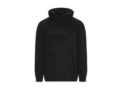 Burberry Men's Embroidered Logo Hoodie "Black"