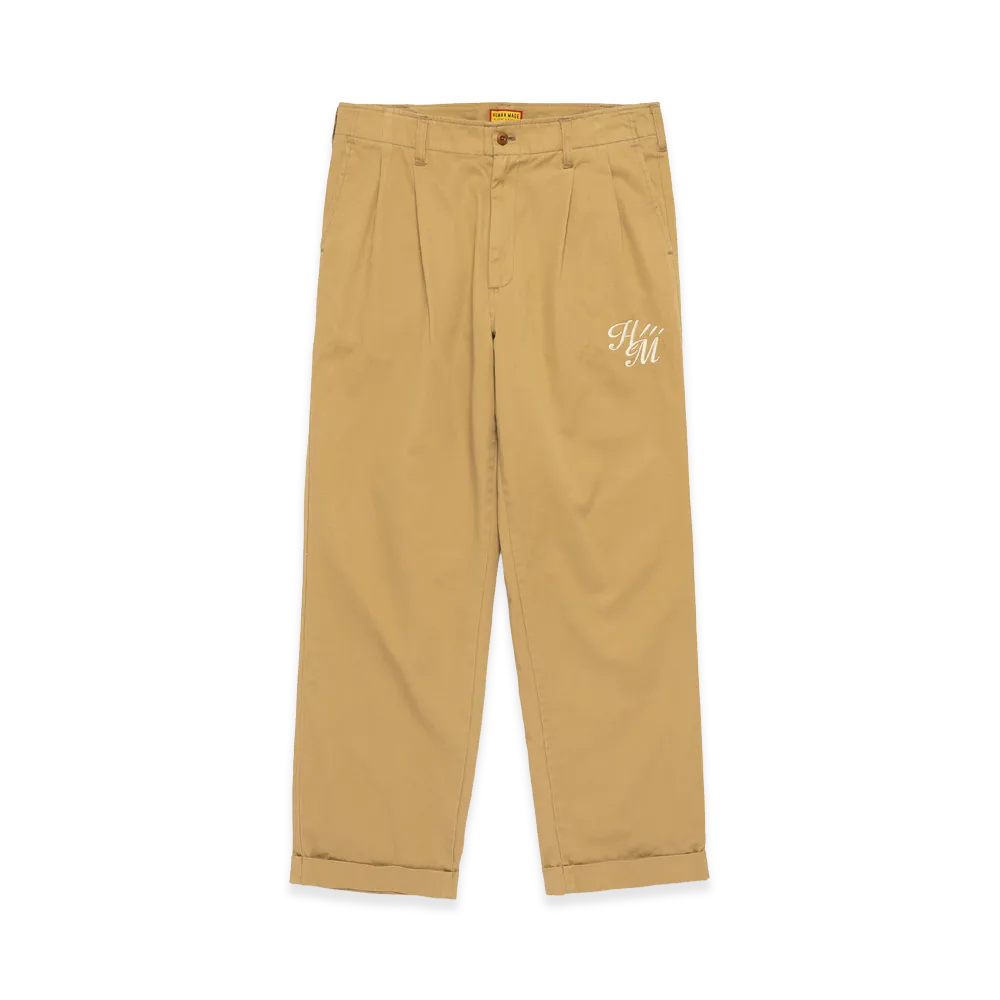 HUMAN MADE 2 Tuck Pants "Beige"