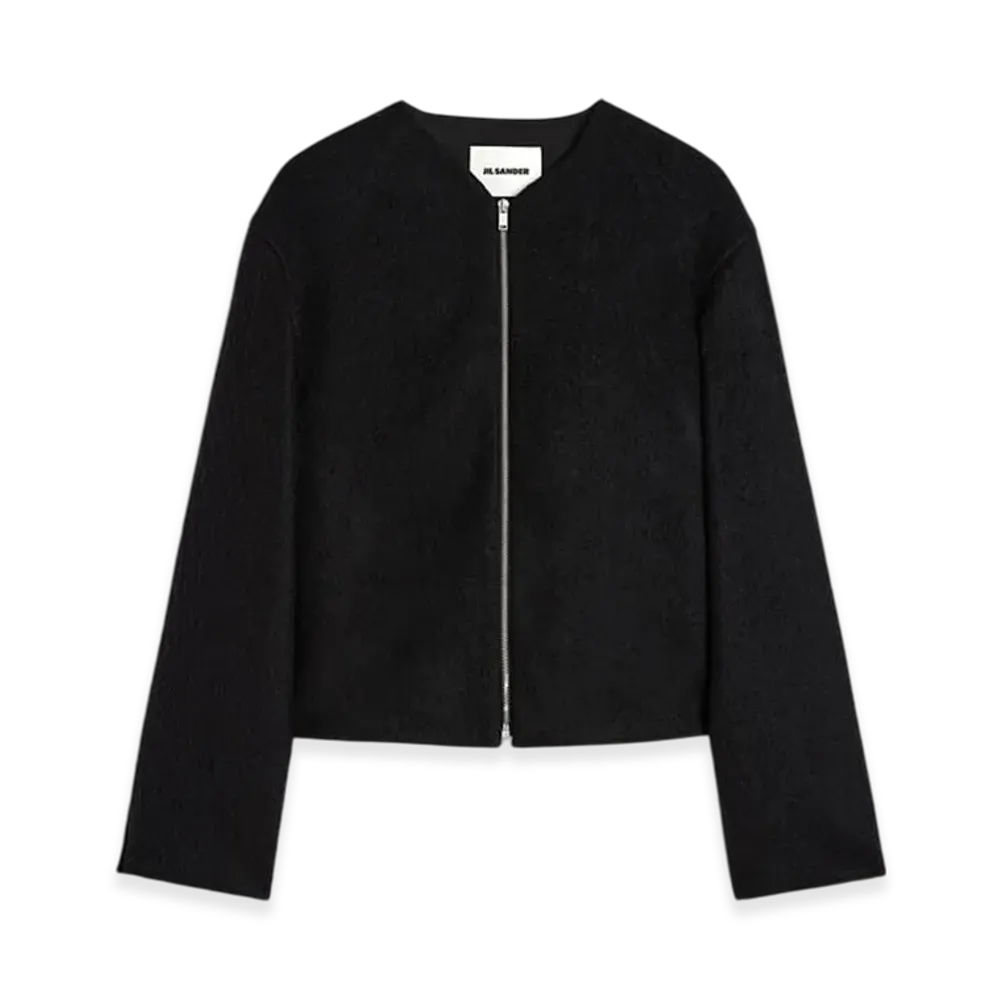 Jil Sander Wool Zip-up Jacket "Black"