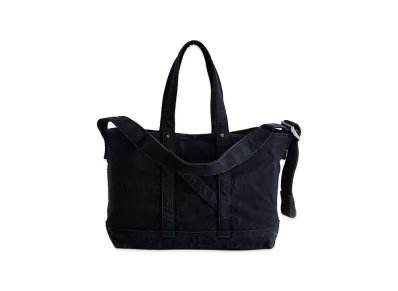 NICENESS L.Lesh Aged-Effect Shoulder Tote Bag "Black"