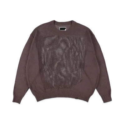 PHINGERIN Window Web Sweater "Brown"