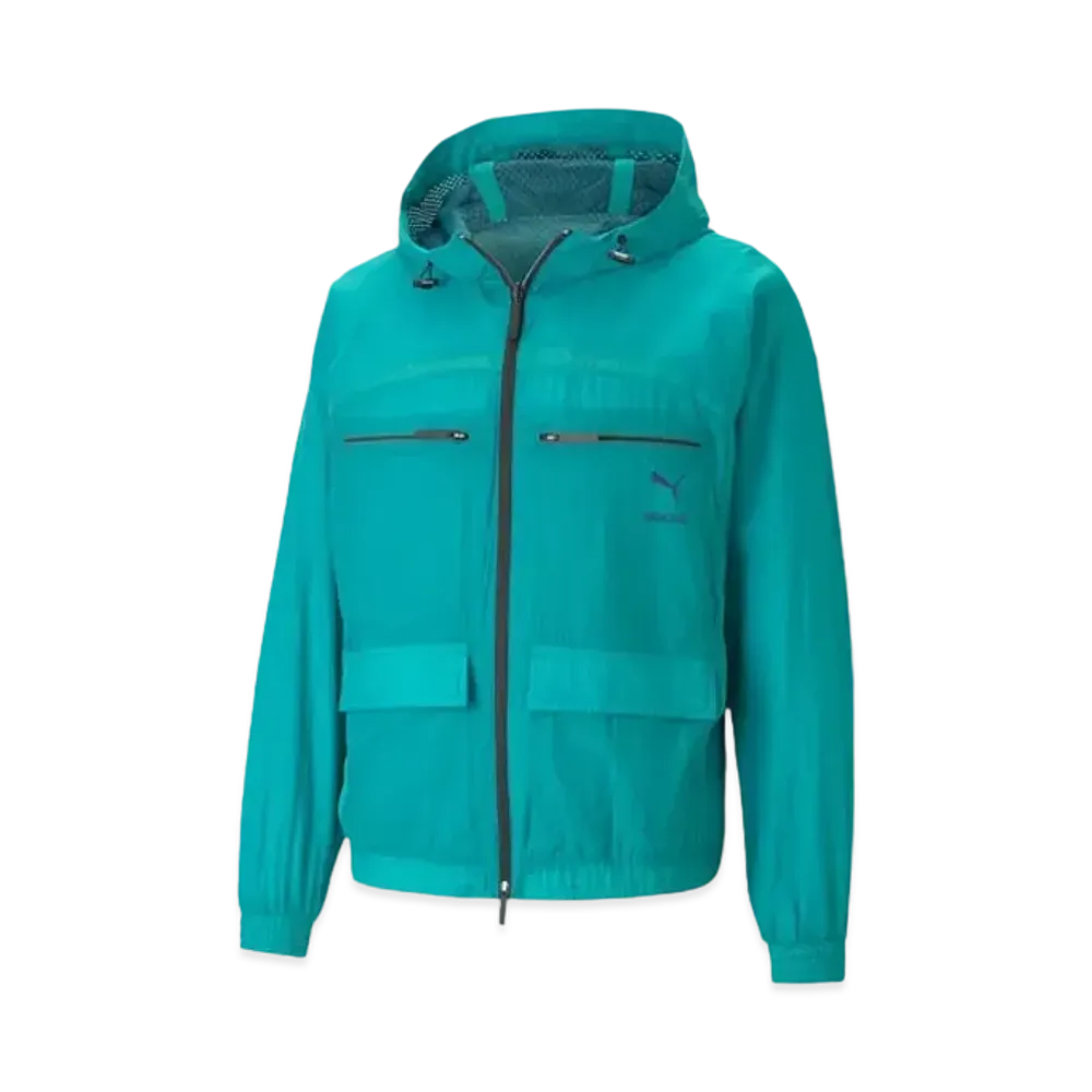 PUMA x KOCHE Unisex Reversible Windbreaker "Teal Blue"