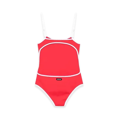 MIU MIU Women's Stretch Nylon Swimsuit "Red"
