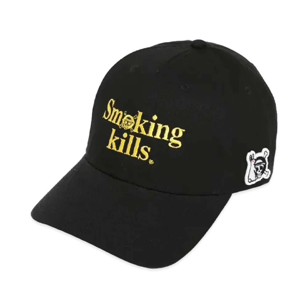 FR2 x ONE PIECE Collaboration Logo Six Panel Cap "Black"