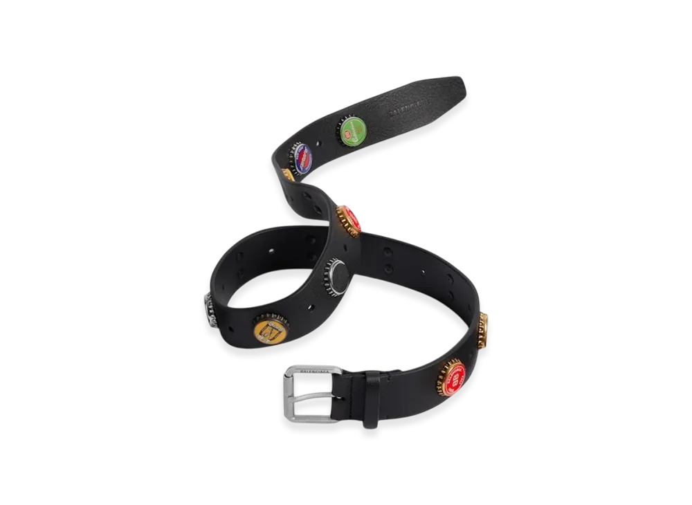 BALENCIAGA Bottle Caps Belt "Black"
