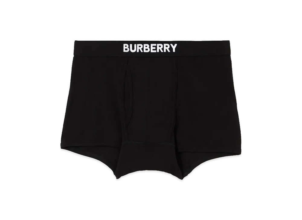 Burberry Cotton Boxer Shorts "Black"
