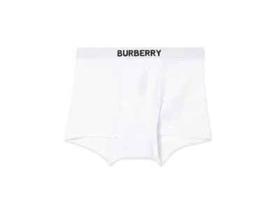 Burberry Cotton Boxer Shorts "White"