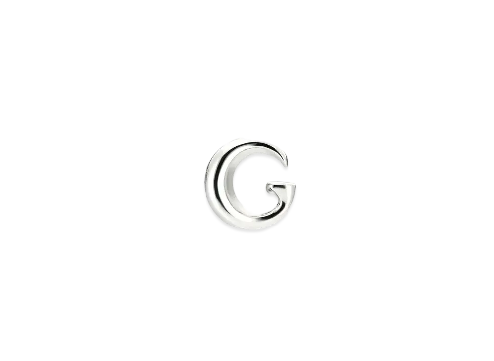 GUCCI Single Earring with G Motif "Palladium"