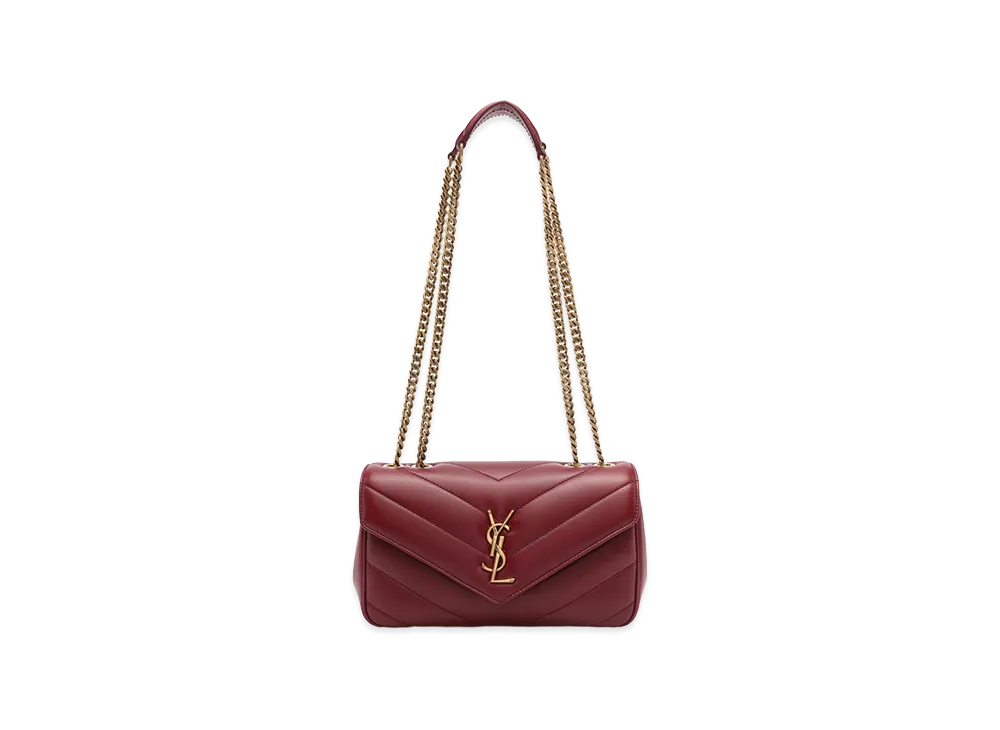 Saint Laurent Women's "Loulou" Small Bag "Carmine"