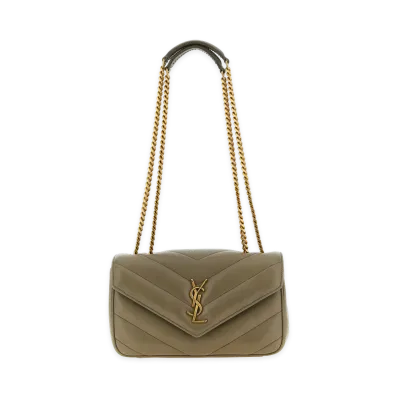 Saint Laurent Women's Loulou Small Shoulder Bag "Strongmoss"