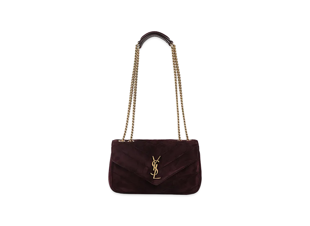 Saint Laurent Women's Small "Loulou" Bag "Smoky Burgundy"