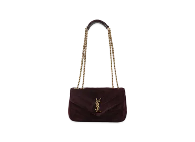 Saint Laurent Women's Small "Loulou" Bag "Smoky Burgundy"