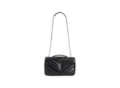 Saint Laurent Women's YSL Bo M Loulou "Black"