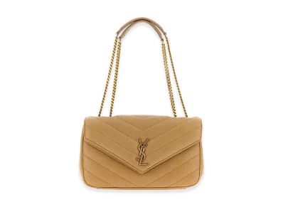 Saint Laurent Women's Loulou Medium Shoulder Bag "Beige"