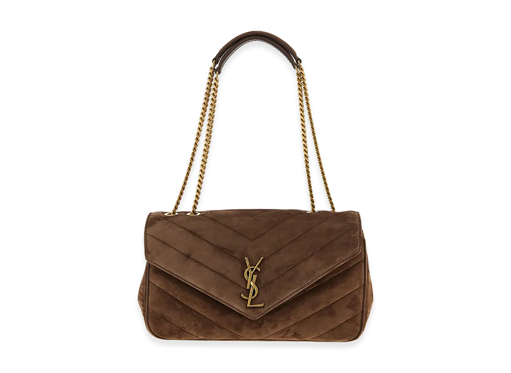 Saint Laurent Women's Lou Lou M Crossbody Bag "Brown"