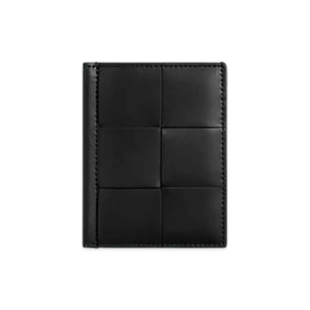 Bottega Veneta Cassette Slim Flap Card Case "Black"