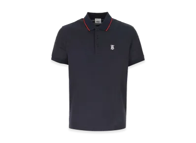 Burberry Polo In Piquet Blu Navy "Blue"
