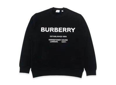 Burberry Martley Logo Print Sweatshirt "Black"