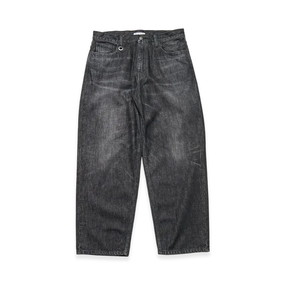 uniform experiment Washed Denim Bold-Fit Jeans "Black"