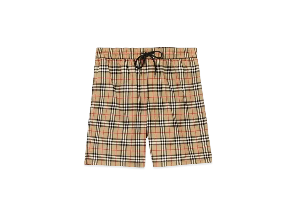 Burberry Men's Check Swim Shorts "Archive Beige"