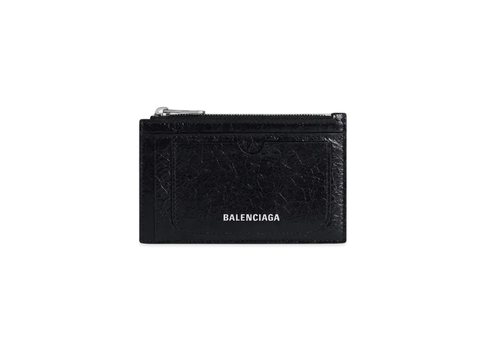 BALENCIAGA Superbusy Long Coin and Card Holder "Black"