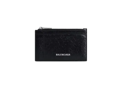 BALENCIAGA Superbusy Long Coin and Card Holder "Black"