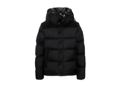 Burberry Men's Detachable Sleeve Hood Puffer Jacket "Black"