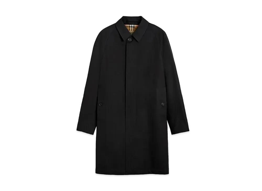 Burberry Men's Mid Length Lightweight Camden Car Coat "Black"