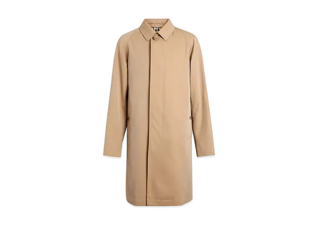 Burberry Men's Mid Length Lightweight Camden Car Coat "Honey"