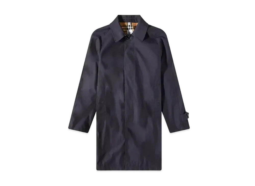 Burberry Men's Camden Car Coat "Carbon Blue"